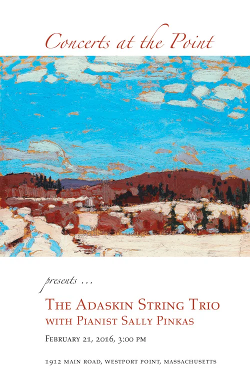 Adaskin String Trio program cover, season 19.