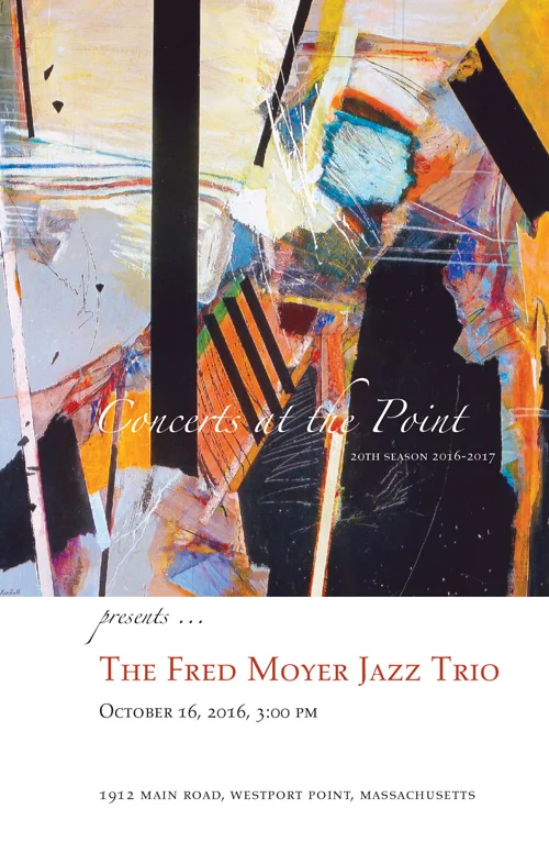 Fred Moyer Jazz Trio program cover, season 20.