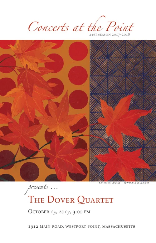 Dover Quartet program cover, season 21.