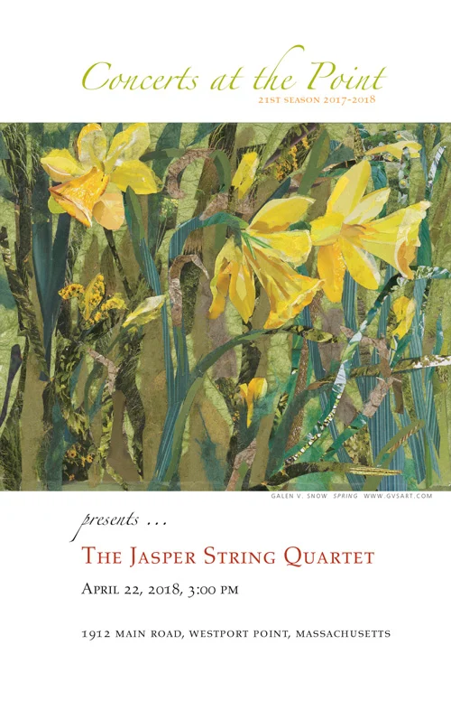 Jasper String Quartet program cover, season 21.