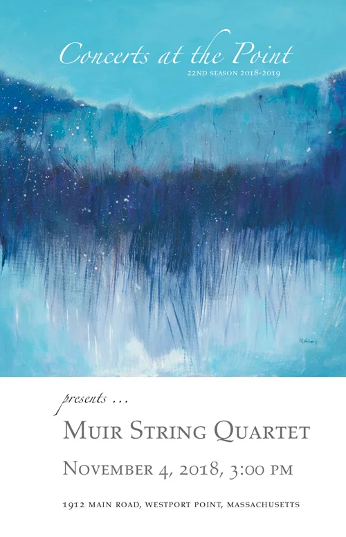 Muir String Quartet program cover, season 22.