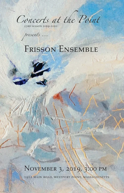 Frisson Ensemble program cover, season 23.