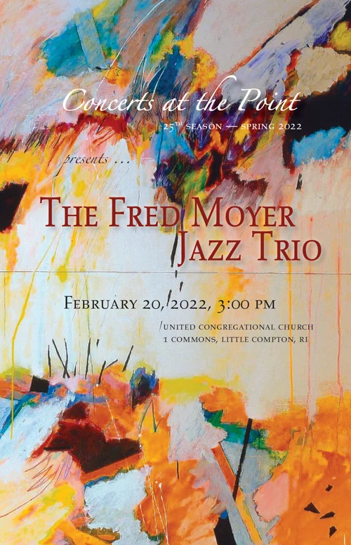 Fred Moyer Jazz Trio program cover, season 25.