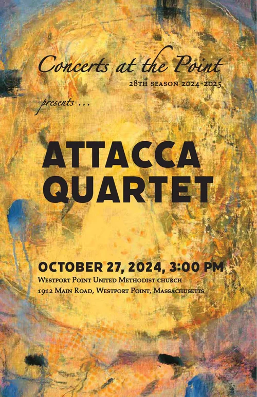 Attacca Quartet program cover, season 28.